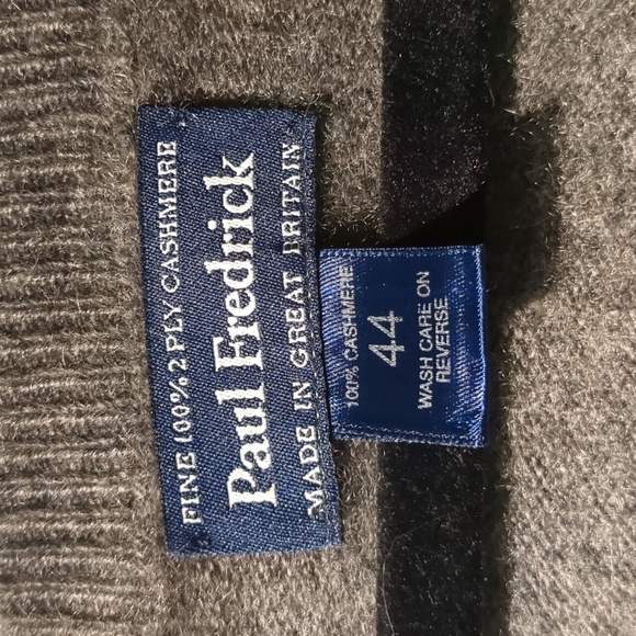 L Paul Fredrick 100% Cashmere Fine 2 Ply 44 - Picture 6 of 8